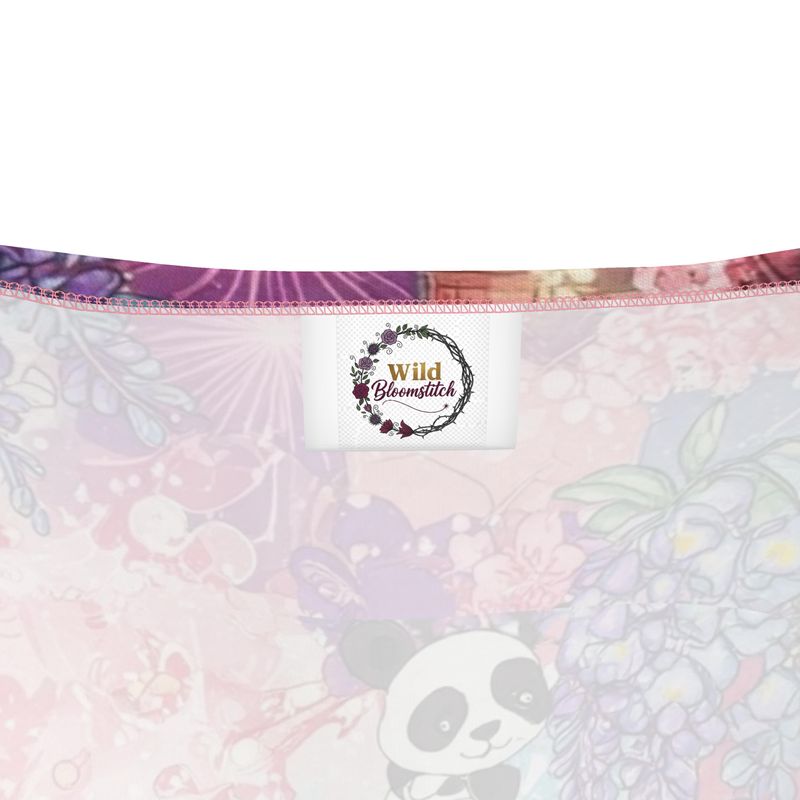 Panda Pagoda Dreamscape Crop Top by Wild Bloomstitch 2XS-4XL UK SIzes