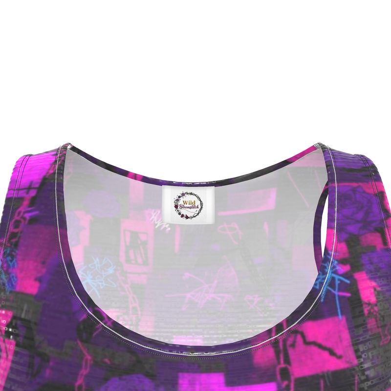 Riot Rose Skater Dress by Wild Bloomstitch XS-4XL UK Sizes