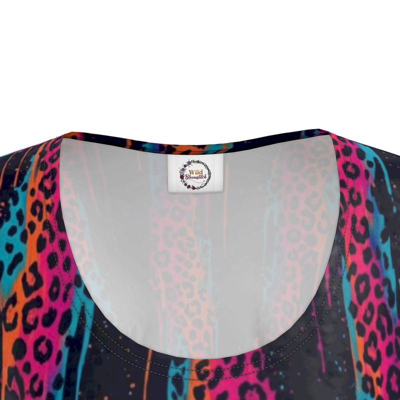 Dripcat Mirage Tunic T-Shirt Dress by Wild Bloomstitch XS-4XL UK Sizes