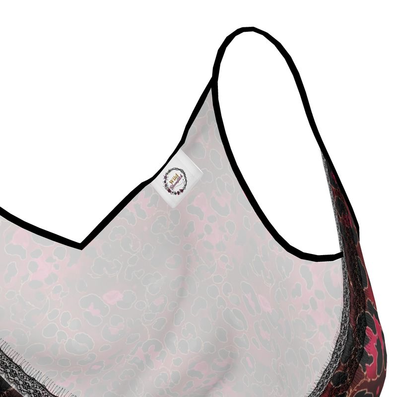 Crimson Prowl Leopard Print Cami Top 2XS-2XL UK Sizes