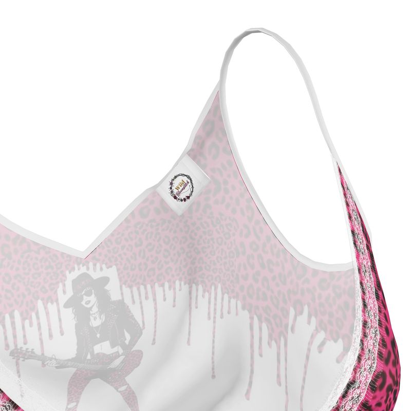 Rocking Worlds Leopard Print Cami Top By Wild Bloomstitch UK Sizes 2XS-2XL