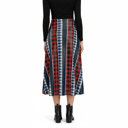 Plaid Reverie Midi Skirt by Wild Bloomstitch 2XS–7XL UK Sizes