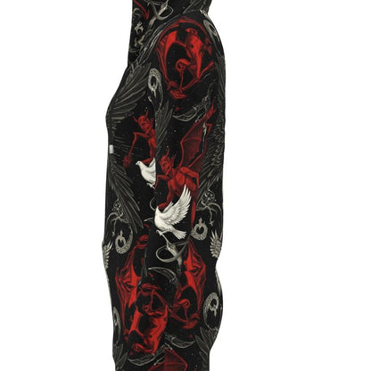 Divine Rift Hoodie Dress by Wild Bloomstitch 2XS-2XL UK Sizes