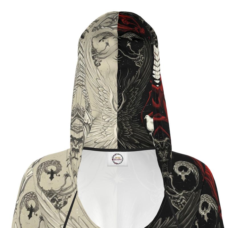 Divine Rift Hoodie Dress by Wild Bloomstitch 2XS-2XL UK Sizes