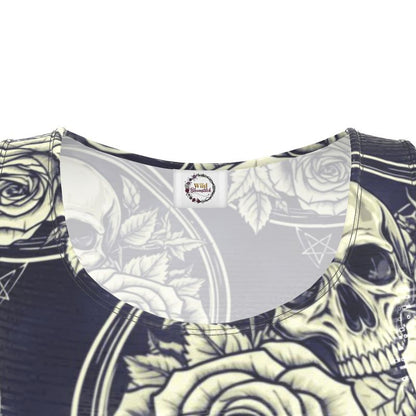 Gothic Bloom Skater Dress by Wild Bloomstitch XS-4XL UK Sizes