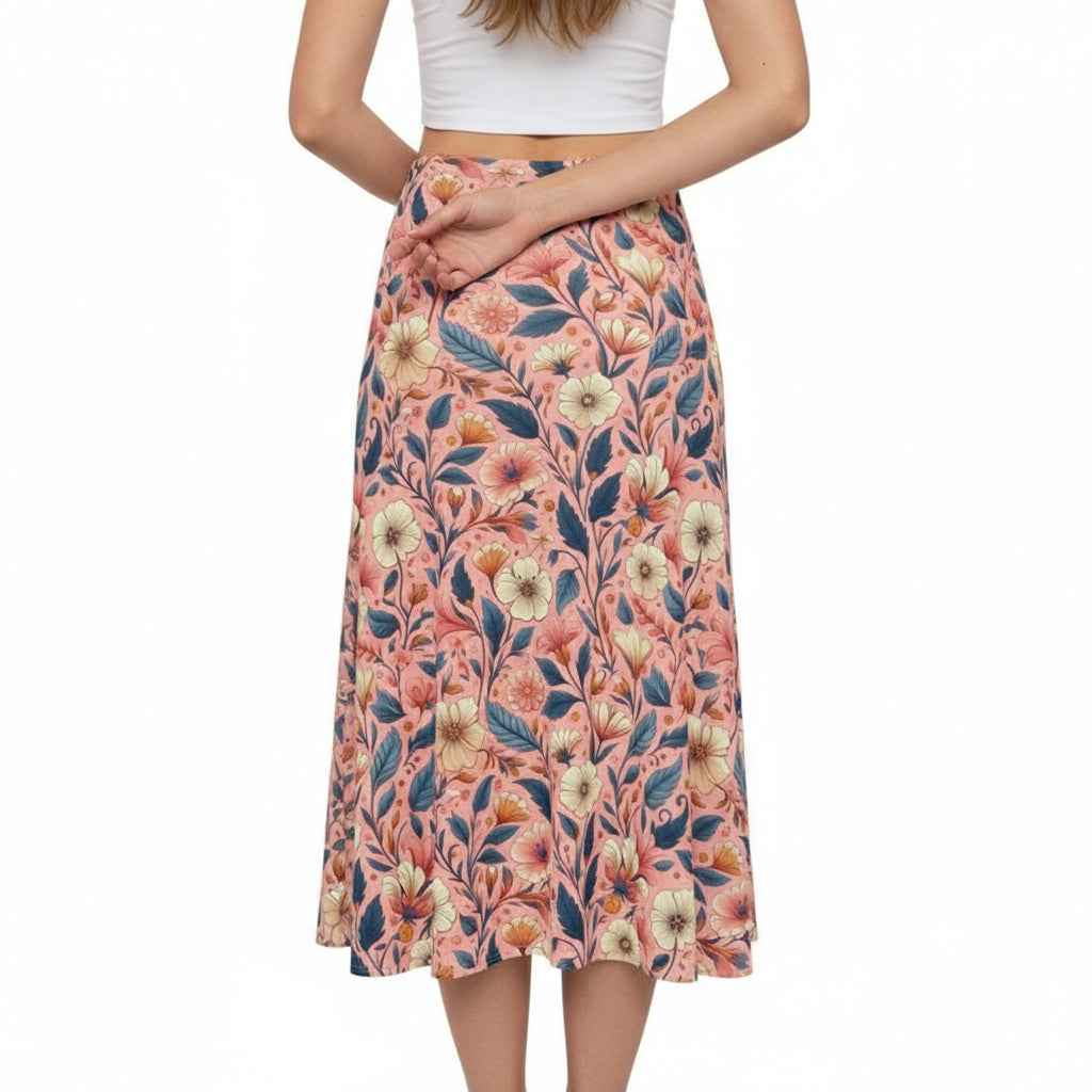 Bloomspell Midi Skirt by Wild Bloomstitch 2XS-7XL UK Sizes