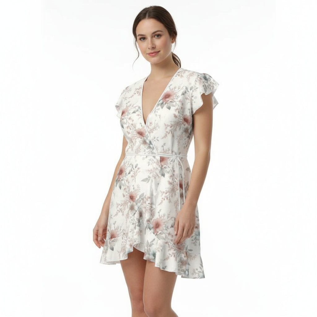 The Petal Drift Tea Dress by Wild Bloomstitch 2XS-2XL UK Sizes