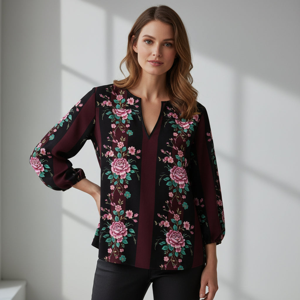 Rose Ritual Blouse by Wild Bloomstitch 2XS-7XL UK Sizes