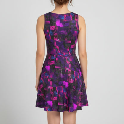 Riot Rose Skater Dress by Wild Bloomstitch XS-4XL UK Sizes