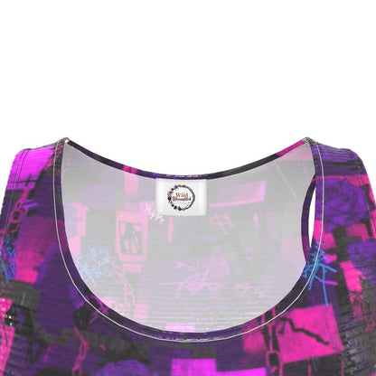 Riot Rose Skater Dress by Wild Bloomstitch XS-4XL UK Sizes