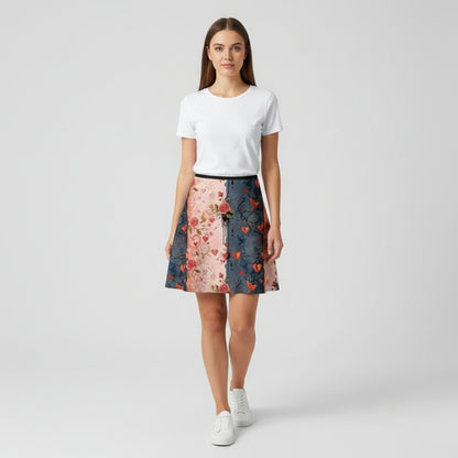 Love//Loss Flared Skirt by Wild Bloomstitch 2XS-4XL UK Sizes