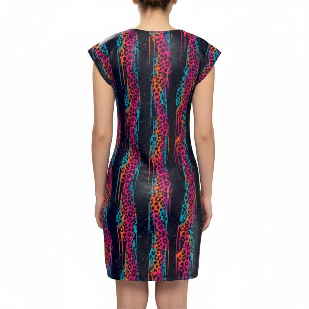 Dripcat Mirage Tunic T-Shirt Dress by Wild Bloomstitch XS-4XL UK Sizes