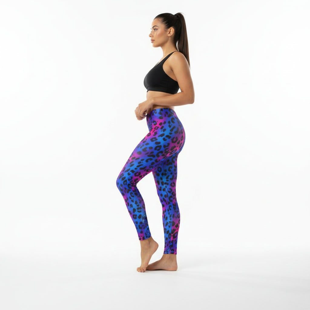 Electric Panther Leggings by Wild Bloomstitch XS-4XL