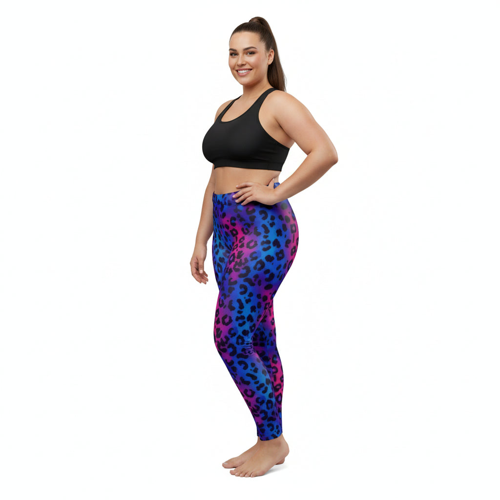 Electric Panther Leggings by Wild Bloomstitch XS-4XL
