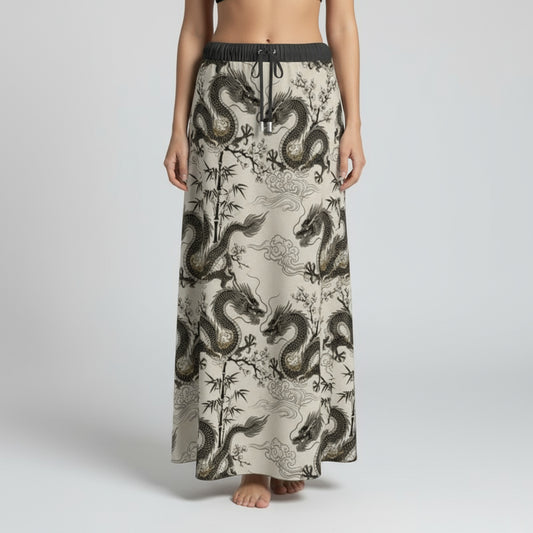 Outlaw Reverie Western Maxi Skirt by Wild Bloomstitch 2XS-2XL UK Sizes