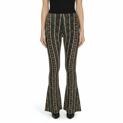 Outlaw Reverie High Waisted Flared Leggings by Wild Bloomstitch 2XS-2XL UK Sizes