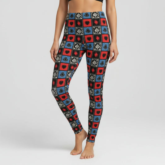 High Stakes High-Waisted Leggings by Wild Bloomstitch 2XS-2XL UK Sizes