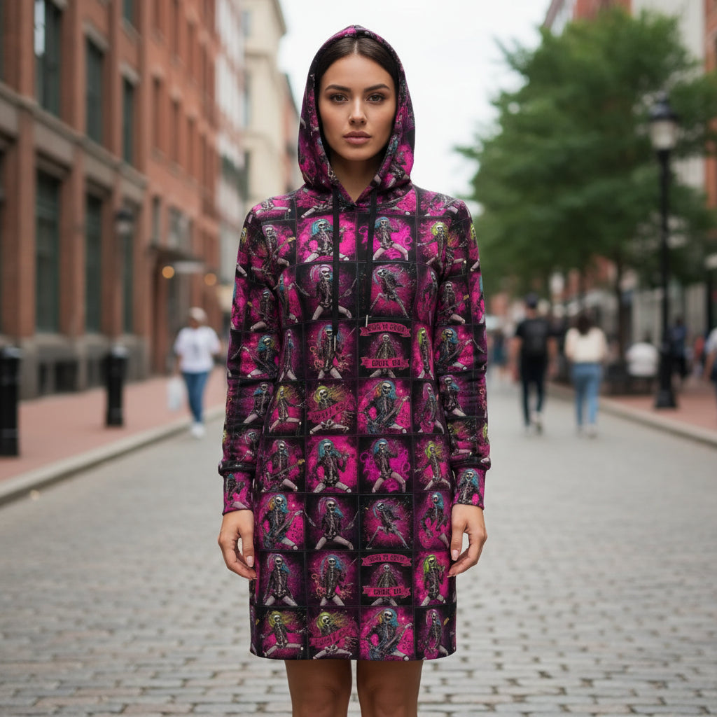 Wild Bloomstitch Born to Shred Hoodie Dress 2XS-2XL