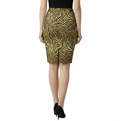 Golden Gallop Pencil Skirt by Wild Bloomstitch 2XS-2XL UK Sizes