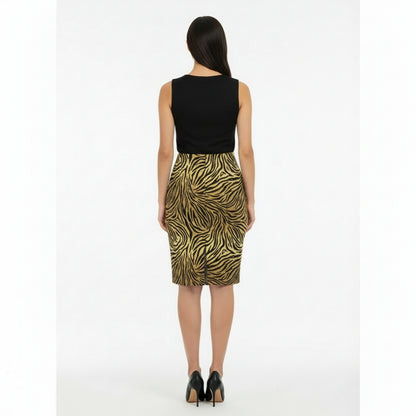 Golden Gallop Pencil Skirt by Wild Bloomstitch 2XS-2XL UK Sizes