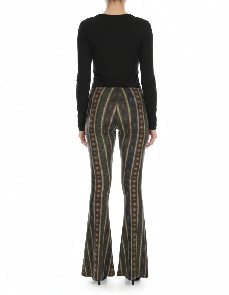 Outlaw Reverie High Waisted Flare Leggings by Wild Bloomstitch 2XS-2XL UK Sizes