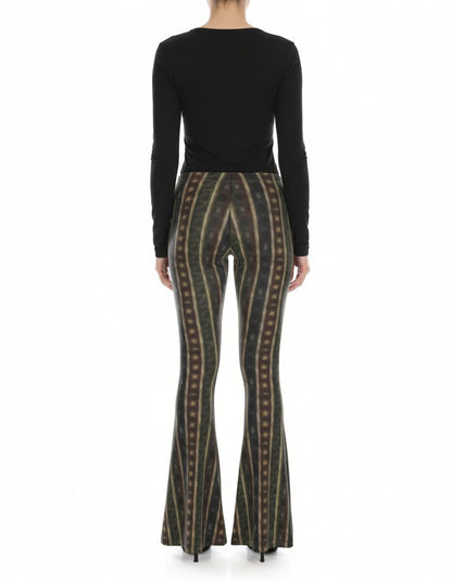 Outlaw Reverie High Waisted Flare Leggings by Wild Bloomstitch 2XS-2XL UK Sizes